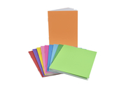 School Smart Bright Blank Books, Assorted Colors, 24 Sheets, Pack of 10 