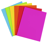 Image for School Smart Bright Blank Books, 8-1/2 x 11 Inches, Assorted Colors, 24 Sheets, Pack of 6 from School Specialty