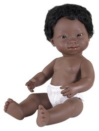 Image for Miniland Baby Doll African Boy with Down Syndrome, 15 Inches from School Specialty