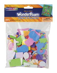 Image for Creativity Street WonderFoam Peel & Stick Letters & Numbers, Pack of 267 from School Specialty