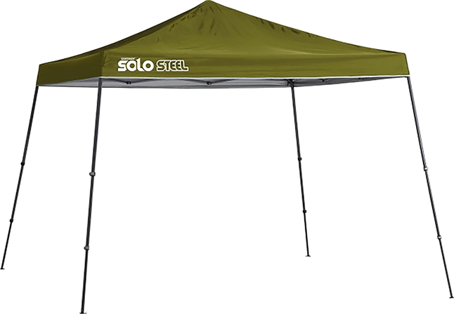 Quik Shade Solo Steel 90 Slant Leg Canopy, 11 x 11 Feet, Olive, Item Number 2088985