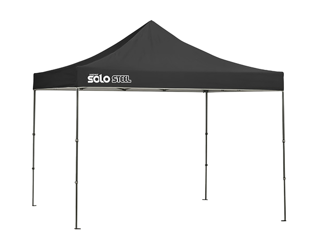 Quik Shade Solo Steel 100 Straight Leg Canopy, 10 x 10 Feet, Black, Item Number 2088992