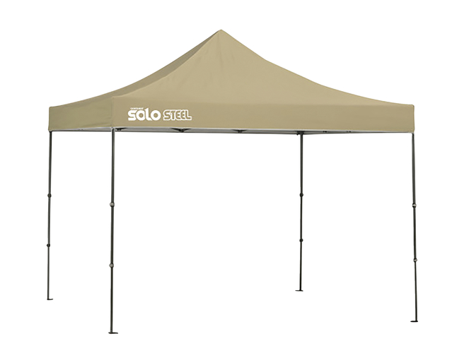 Quik Shade Solo Steel 100 Straight Leg Canopy, 10 x 10 Feet, Khaki, Item Number 2088995