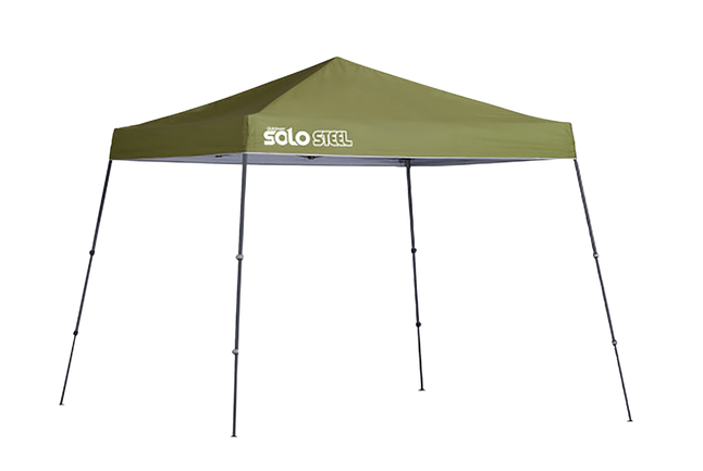 Quik Shade Solo Steel 64 Slant Leg Canopy, 10 x 10 Feet, Olive, Item Number 2088997