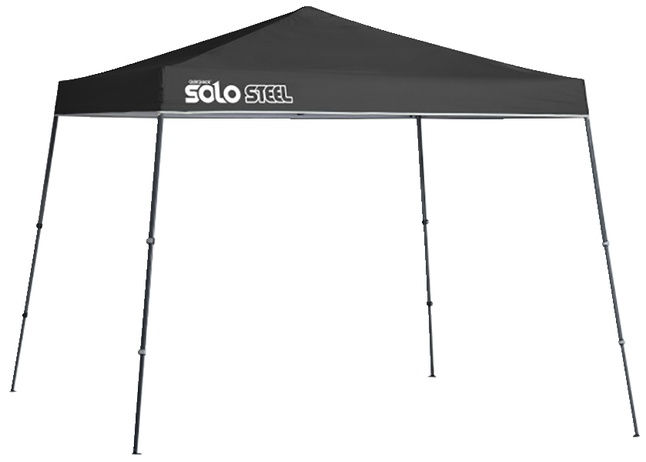 Quik Shade Solo Steel 72 Slant Leg Canopy, 11 x 11 Feet, Black, Item Number 2089010