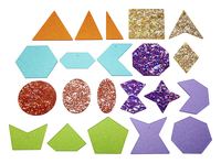 Image for TickiT Rainbow Glitter Shapes, Set of 21 from SSIB2BStore