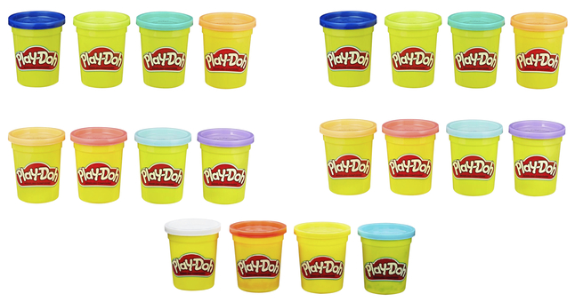 Play-Doh Assorted Colors, 4 Ounces, Set of 20, Item Number 2089135
