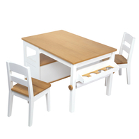 Image for Melissa & Doug Wooden Art Table & Chairs Set, 39 x 24 x 21 Inches from School Specialty