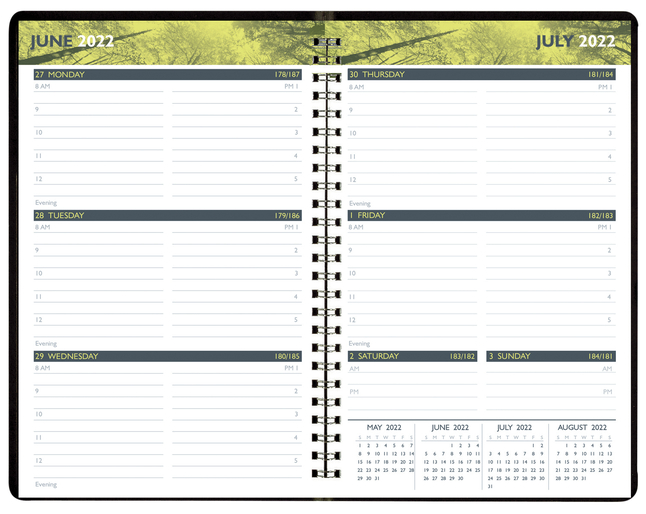 Hammond & Stephens Academic Weekly Planner July 2022-August 2023, 5 x 8 Inches, Item Number 2089174