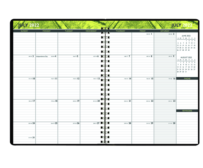 Hammond & Stephens Academic Monthly Planner, July 2022-Aug 2023, 8-1/2 x 11 Inches, Item Number 2089183