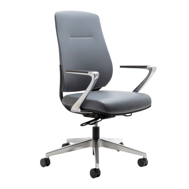 AIS Auburn High-Back Task Chair, 18 x 30 x 42-1/4 Inches, Gray, Item Number 2089236