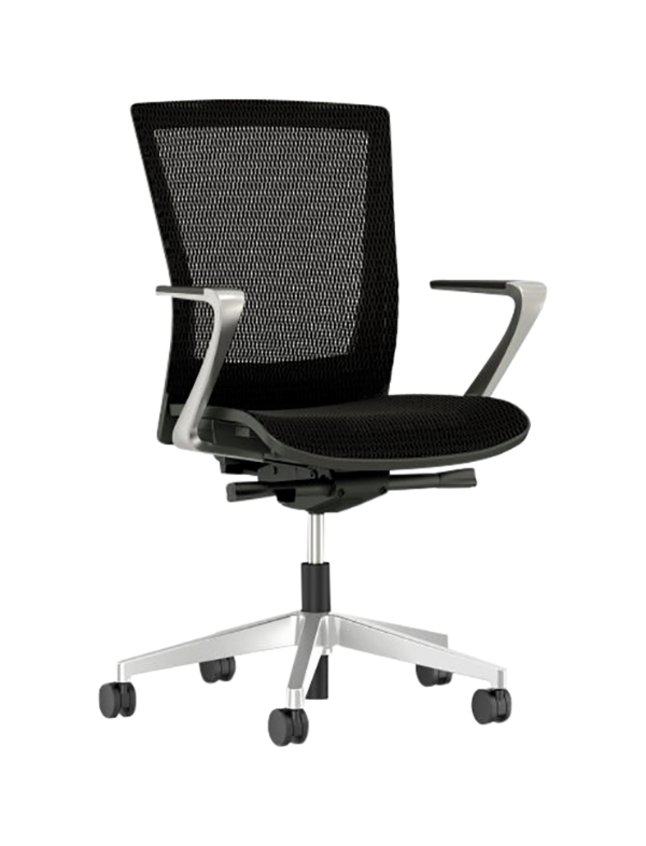 Image for AIS Upton High-Back Task Chair, 25 x 25 x 42 Inches, Solid Black Mesh from School Specialty