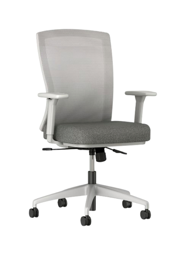Image for AIS Natick High-Back Task Chair, 26 x 24 x 45 Inches, Gray from School Specialty