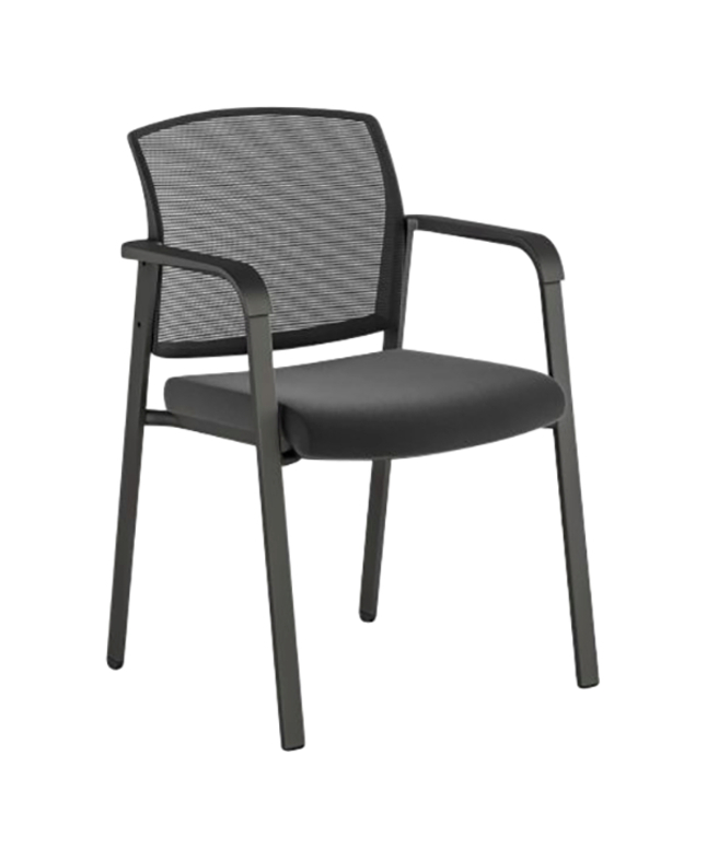 AIS Paxton Side Chair With Glides, 23 x 21 x 32 Inches, Black, Item Number 2089254