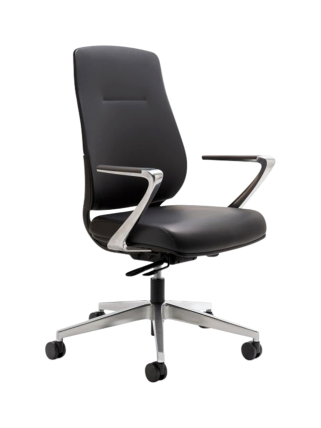 AIS Auburn High-Back Task Chair, 18 x 30 x 42-1/4 Inches, Black, Item Number 2089255