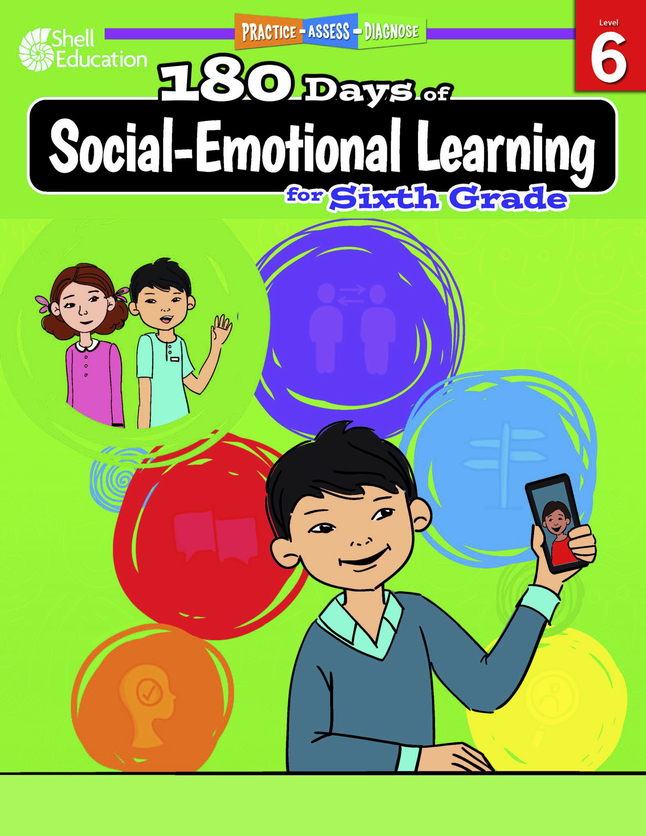 Image for Shell Education 180 Days of Social-Emotional Learning, Sixth Grade from SSIB2BStore