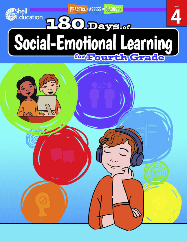 Shell Education 180 Days of Social-Emotional Learning, Fourth Grade, Item Number 2089437