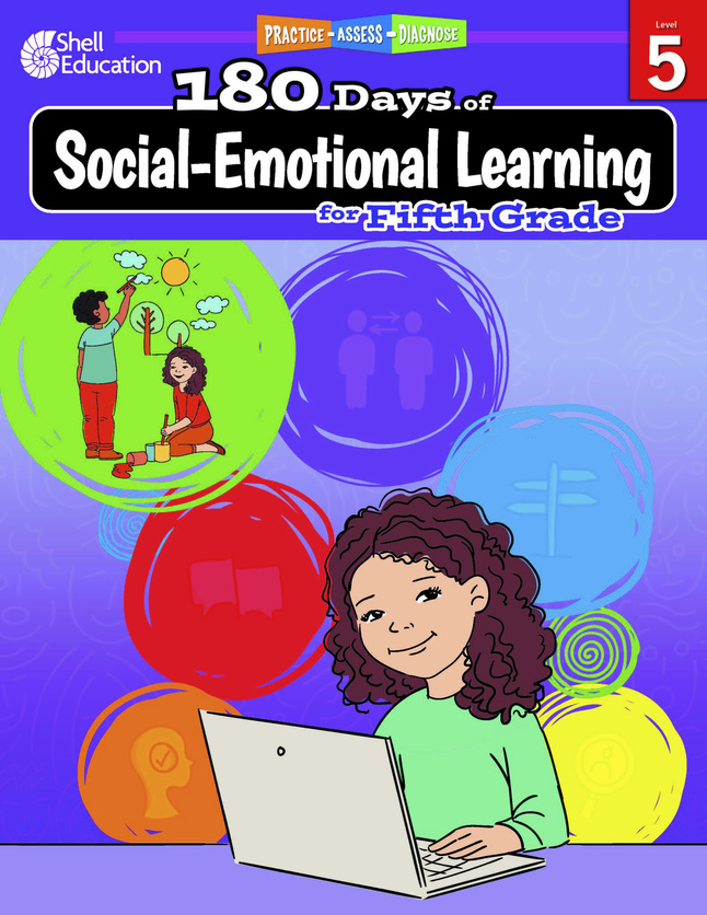 Shell Education 180 Days of Social-Emotional Learning, Fifth Grade, Item Number 2089440