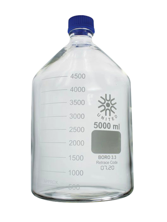 United Scientific Media and Storage Bottle, 5000ml, Item Number 2089893