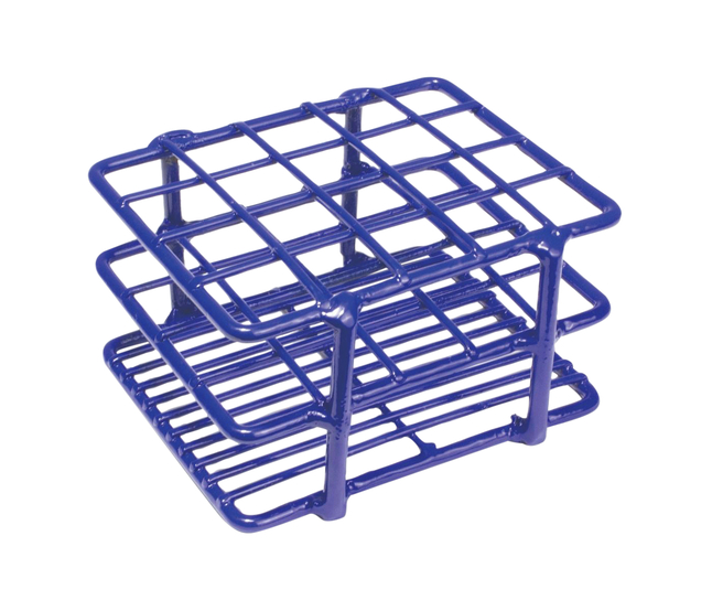 United Scientific Test Tube Rack, Wire, Epoxy-Coated, 20 Place, 16-20mm Tubes, Item Number 2089918
