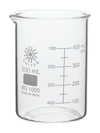 Image for United Scientific Beakers, Low Form, Borosilicate Glass, 500ml from School Specialty