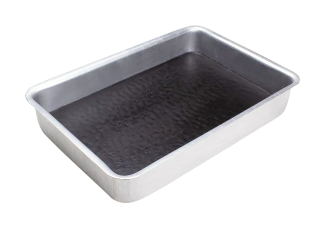 Image for United Scientific Dissecting Pan, Aluminum, with Black Wax, 13 x 9-1/2 x 2 Inches from School Specialty
