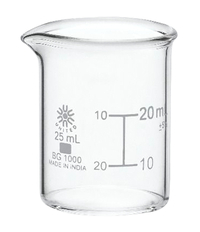 United Scientific Beakers, Low Form, Borosilicate Glass, 25ml, Item Number 2089943
