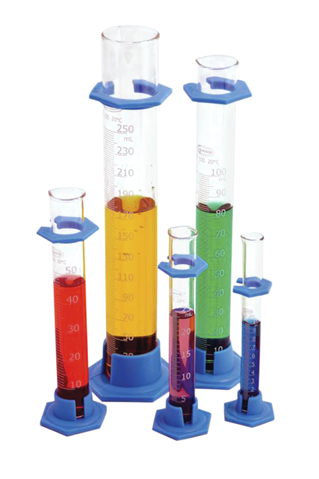 Image for United Scientific Graduated Cylinders, Borosilicate Glass, Plastic Base, Class B, 50ml from School Specialty