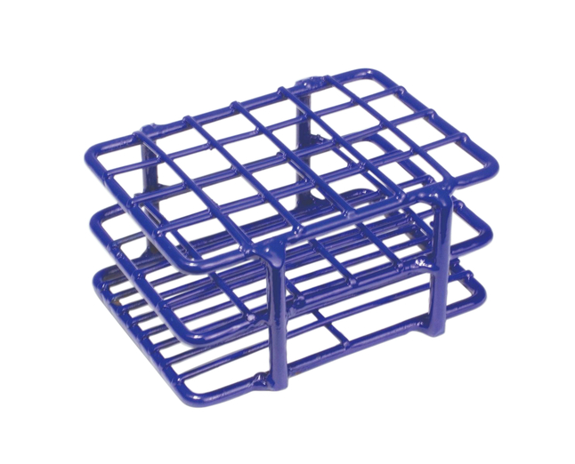 United Scientific Test Tube Rack, Wire, Epoxy-Coated, 24 Place, 13-16 Millimeter Tubes, Item Number 2089963