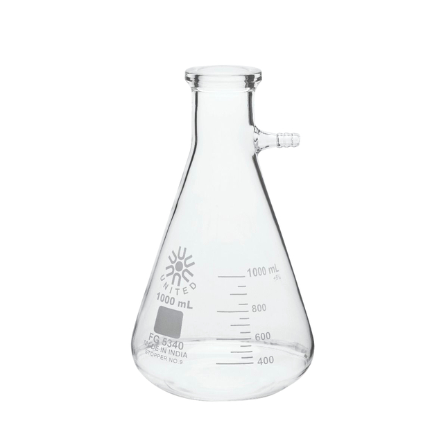 United Scientific Filtering Flask, Borosilicate Glass, 1000ml, Item Number 2089980