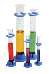 United Scientific Graduated Cylinders, Borosilicate Glass, Plastic Base, Class B, 100ml, Item Number 2089989