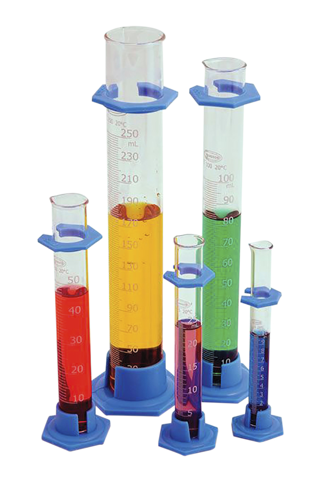 Image for United Scientific Graduated Cylinders, Borosilicate Glass, Plastic Base, Class B, 10ml from School Specialty