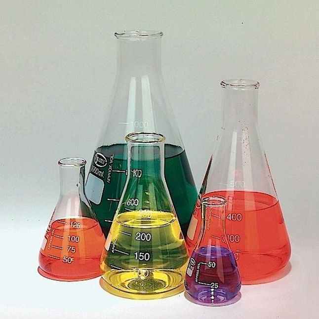 Image for United Scientific Glass Erlenmeyer Flasks, Set of 5 from School Specialty