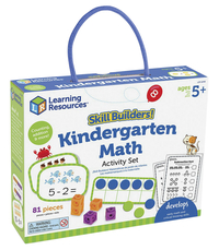 Learning Resources Skill Builders! Kindergarten Math Activity Set, Item Number 2090195