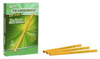 Ticonderoga My First Wood-Cased Pencils, No 2 HB Soft, Pack of 36, Item Number 2090244
