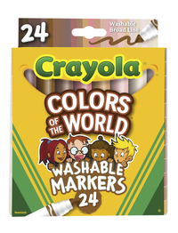 Crayola Colors of the World Ultra-Clean Washable Markers, Item Number 2090272