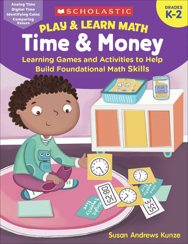 Scholastic Play and Learn Math, Time, and Money Workbook, Item Number 2090299