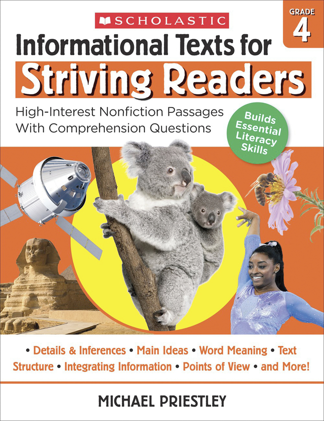 Image for Scholastic Information Text for Striving Readers, Grade 4 from School Specialty