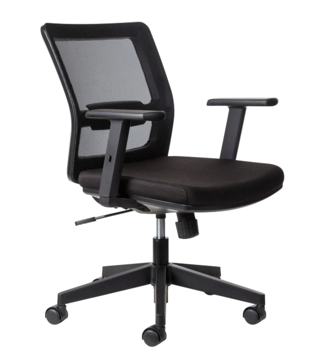 AIS Revere Task Chair, 25-3/4 x 26 x 37 Inches, Black, Item Number 2090321