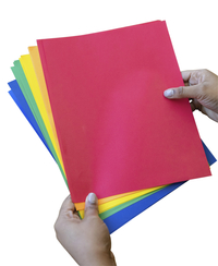 Bright 5-Color Assortment, 8.5” x 11”, 65 lb/176 gsm, 250 Sheets