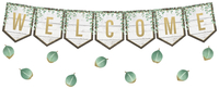 Image for Teacher Created Resource Eucalyptus Welcome Bulletin Board Set from SSIB2BStore