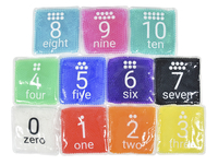 Image for Abilitations Gel Bead Number Set, 5 x 5 Inches, 11 Pieces from SSIB2BStore