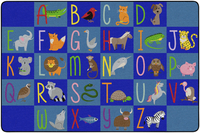 Childcraft Alphabet Animals, 8 x 12 Feet, Rectangle, Item Number 2091370