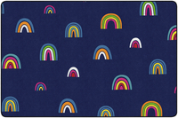 Image for Childcraft ABC Furnishings All Over Rainbows Area Rug, 6 x 9 Feet, Rectangle from School Specialty