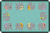 Image for Childcraft Counting Elephants Carpet, 6 x 9 Feet, Rectangle from School Specialty