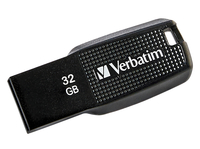 Verbatim Ergo USB Flash Drive, 32GB, Black, Item Number 2091573