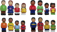Image for Get Ready Kids Multi-Ethnic Family Figures, Set of 16 from School Specialty