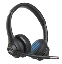 Image for Jlab Go Work Wireless On-Ear Headset, Black/Blue from School Specialty