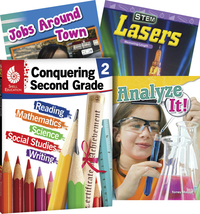 Teacher Created Materials Learn-at-Home: Conquering Second Grade, 4-Book Set Item Number 2092204