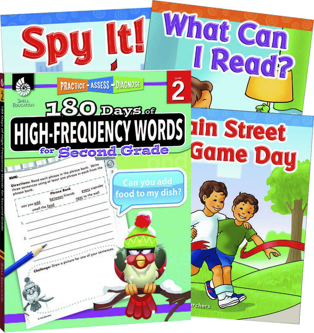 Image for Teacher Created Materials Learn-at-Home: High-Frequency Words Bundle Grade 2, 4-Book Set from School Specialty